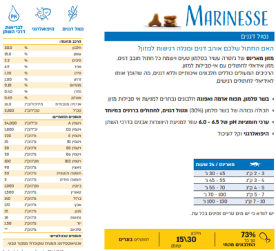 ⁦אוכל לחתולים ג'וסרה מארינס (היפואלרגני) 4.25 Josera Marinesse⁩ – תמונה ⁦2⁩