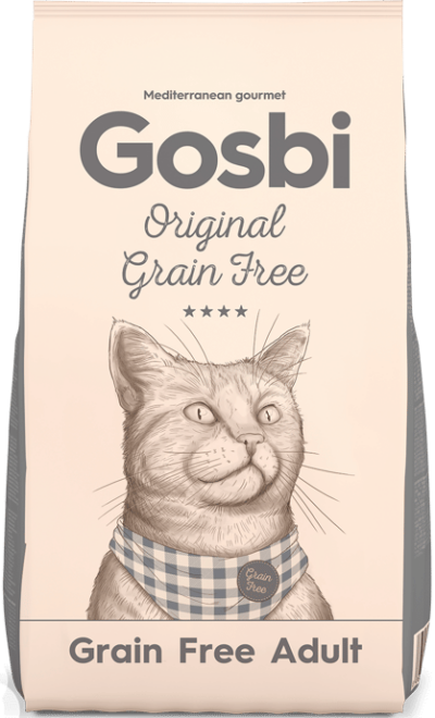 אוכל לחתולים בוגרים ללא דגנים 7 ק"ג | Gosbi adult grain free