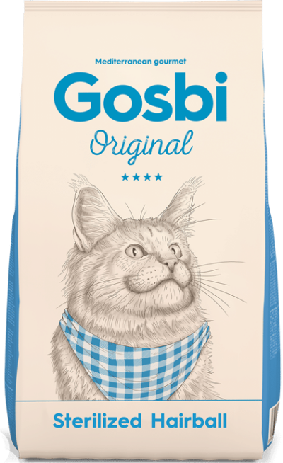 אוכל לחתולים מסורסים וטיפול בכדורי שער 7 ק"ג |  Gosbi sterilized hairball