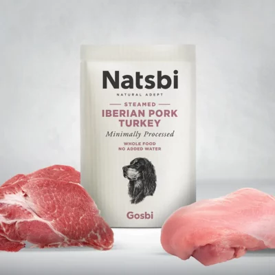 natsbi-steamed-iberian-pork-turkeyאוכל טבעי לכלבים נטסבי חזיר והודו