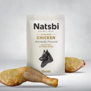 אוכל טבעי לכלבים נטסבי עוףnatsbi_steamed_chicken