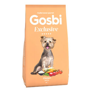 גוסבי עוף אוכל לכלב בוגר מגזע קטן וזעיר 2 ק"ג gosbi