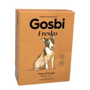 גוסבי פרסקו לכלבים 1 יחידה עוף והודו 375 גרם Gosbi