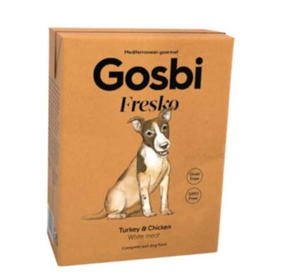 מזון רטוב לכלבים גוסבי פרסקו עוף והודו Gosbi