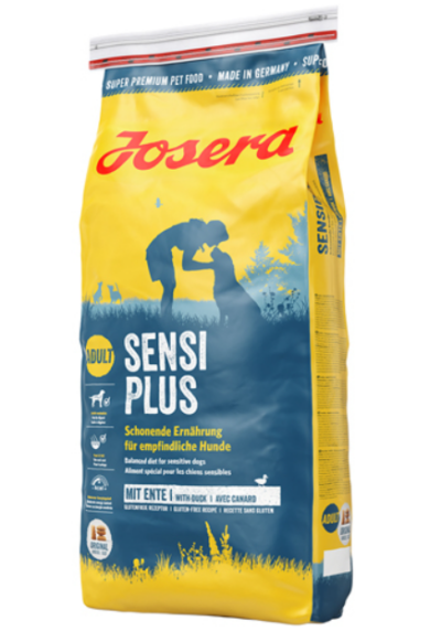 ג'וסרה סנסיפלוס ברווז ואורז לכלב 15 ק"ג Josera Sensi Plus