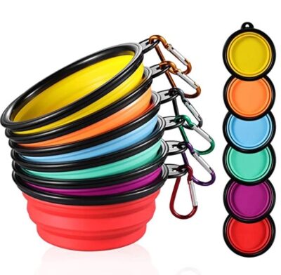 ⁦קערה מתקפלת לכלב foldable dog and cat food water container⁩ – תמונה ⁦2⁩