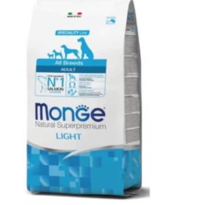 מונג' דיאטטי לייט לכלבים בוגרים מכל גזע 12 ק"ג Monge Light