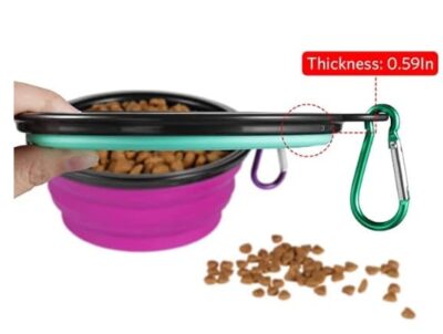 ⁦קערה מתקפלת לכלב foldable dog and cat food water container⁩ – תמונה ⁦4⁩