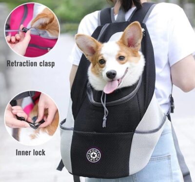 תיק גב לכלבים גודל מדיום Dog backpack carrier M