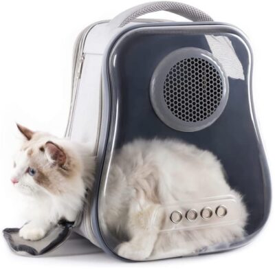 תיק נשיאה לחתול עם כתפיות תיק גב  Backpack carrier for cats