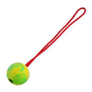 כדור אימון גומי 7.5 ס”מ + חבל Rubber Ball With Rope H.S