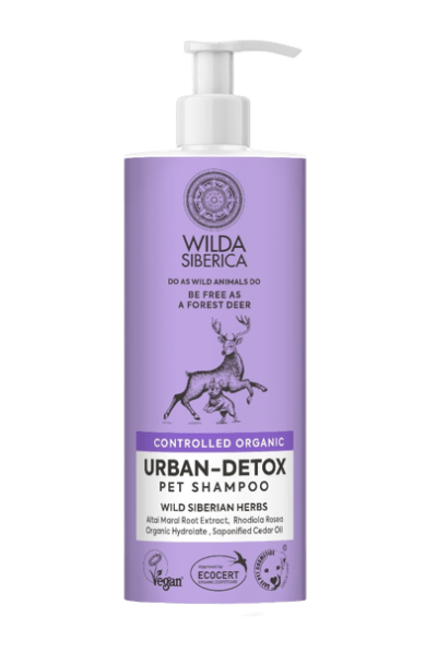 שמפו אורגני לניקוי עמוק WILDA SIBIRICA URBAN-DETOX PET SHAMPOO ווילדה סיביריקה לכלבים וחתולים
