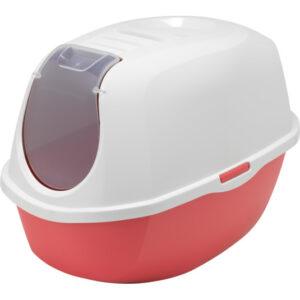 שירותים לחתול מודרנה Smart Cat שירותים סגורים עגולים Moderna אדום