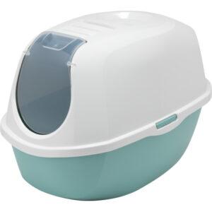 שירותים לחתול מודרנה Smart Cat שרותים סגורים עגולים Moderna טורקיז