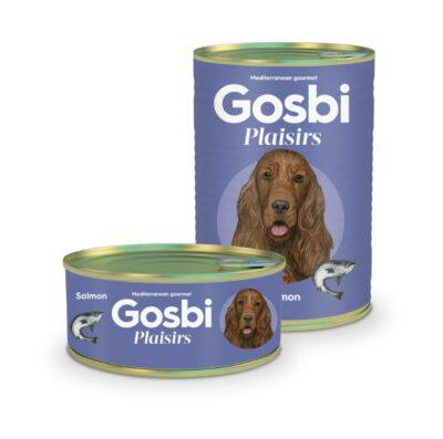 שימורי פלז'יר בטעם סלמון מבית Gosbi במשקל 185 גרם