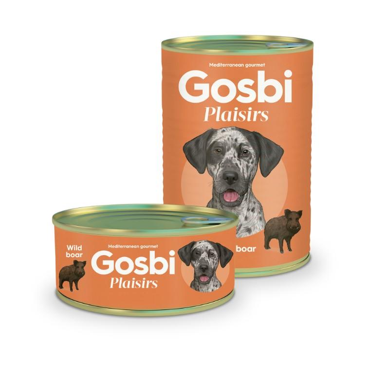 שימורי פלז'יר חזיר בר לכלב מבית Gosbi במשקל 185 גרם