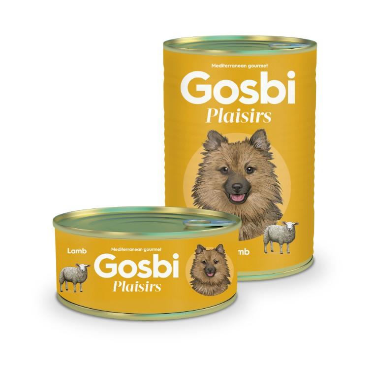 שימורי פלז'יר כבש לכלב מבית Gosbi במשקל 185 גרם