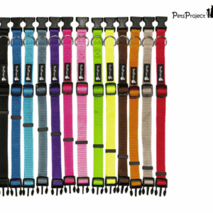 PetsProject קולר בייסיק M פטס פרוג'קט בצבע ורוד