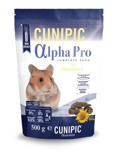 מזון אלפא פרו 500 גרם לאוגרים Cunipic