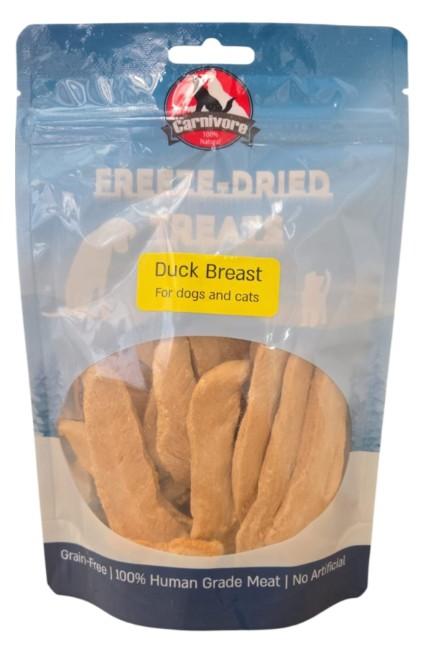 קרניבור רצועות חזה ברווז מיובש בהקפאה חטיף 40 גרם