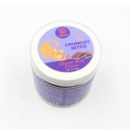 אורבן חטיף כריות בקר וגבניה לחתול 80 גרם