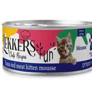 לקרס מוס טונה אדומה לגורים 185 גרם Lekkers Red Tuna Mousse