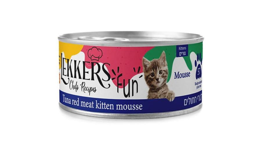 לקרס מוס טונה אדומה לגורים 185 גרם Lekkers Red Tuna Mousse