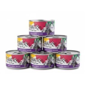 חבילת 24 שימורי מוס פלטת פירות ים לחתול לקרס