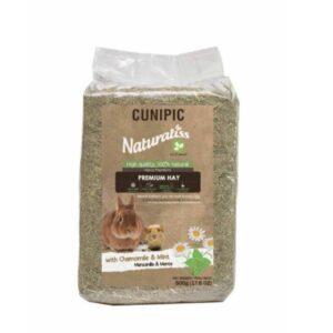 קוניפיק חציר פרימיום עם קמומיל ומנטה 500 גרם Cunipic Hay